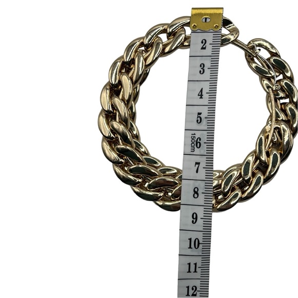 INC Gold rope hoops - Picture 2 of 4